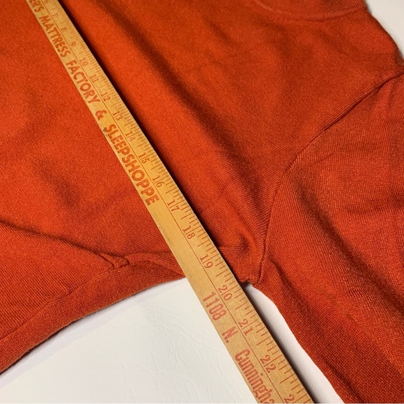 ZCSIA Women's Sweater Dress Long Sleeve Tie Back Large Burnt Orange - Picture 6 of 8